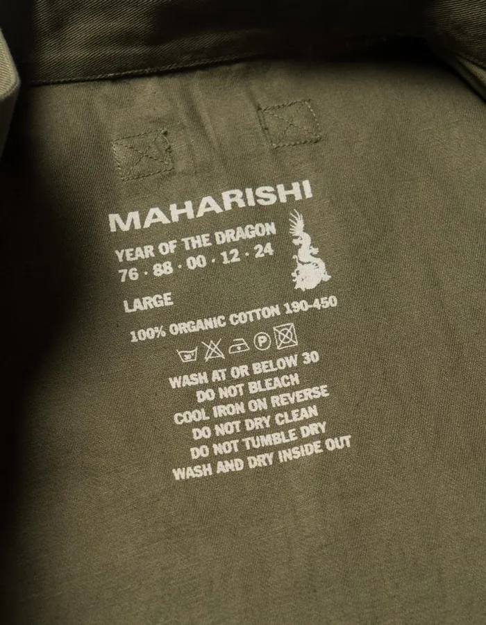 Maharishi Vests 5201 Hemp Utility Vest Olive OG107F 8211 Men