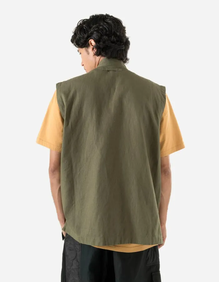 Maharishi Vests 5201 Hemp Utility Vest Olive OG107F 8211 Men