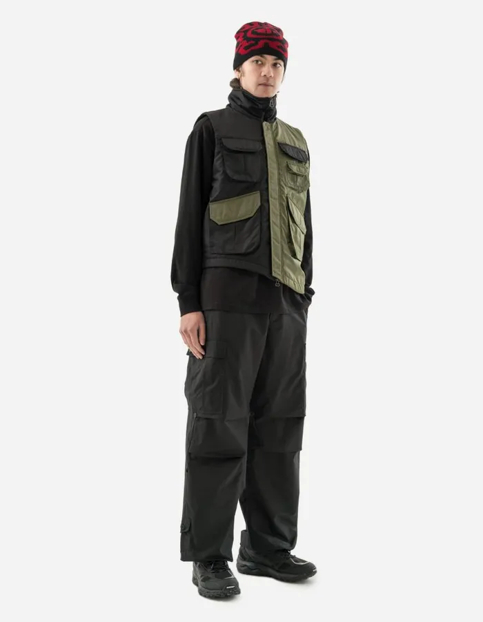 Maharishi Vests 5275 Padded Flight Vest BlackOlive 8211 Men