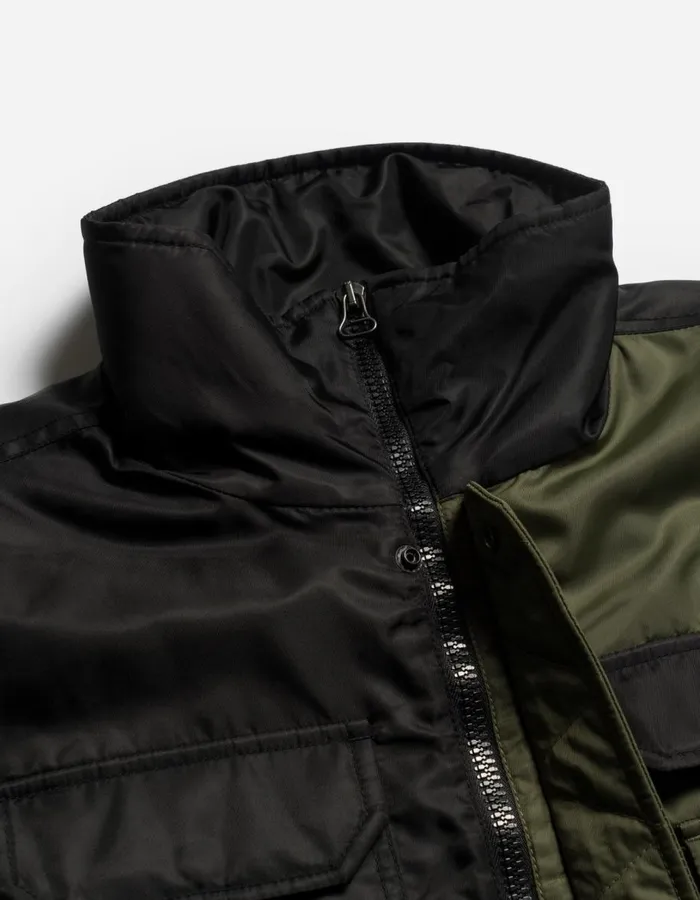 Maharishi Vests 5275 Padded Flight Vest BlackOlive 8211 Men