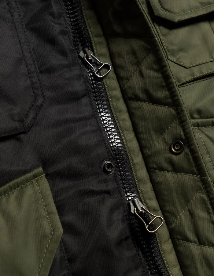 Maharishi Vests 5275 Padded Flight Vest BlackOlive 8211 Men