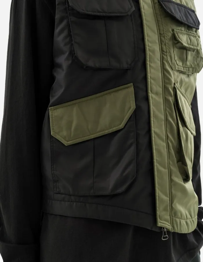 Maharishi Vests 5275 Padded Flight Vest BlackOlive 8211 Men