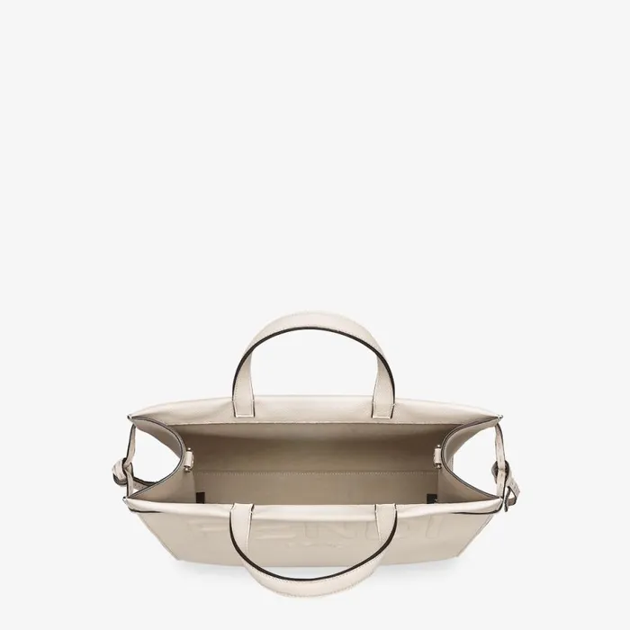Man Beige Leather Bag Beige Fendi Tote Bags