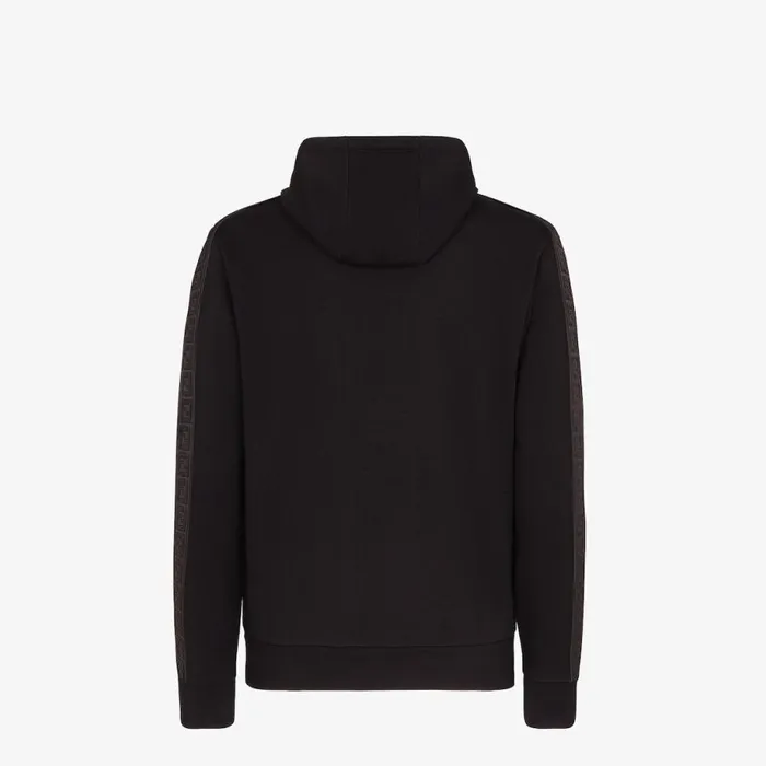 Man Black Jersey Sweatshirt Black Fendi Sweatshirts