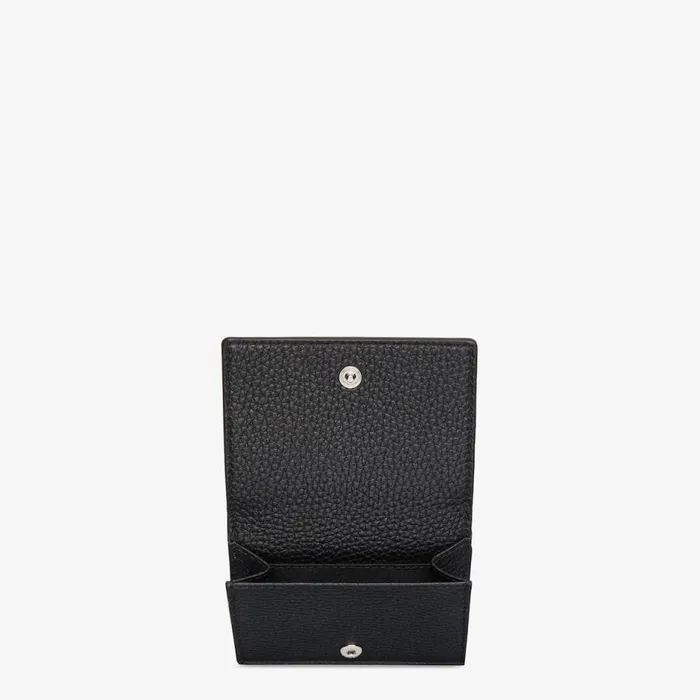 Man Black Leather TriFold Wallet Black Fendi Wallets