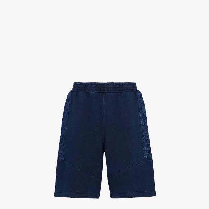 Man Blue Jersey Trousers Blue Fendi Activewear