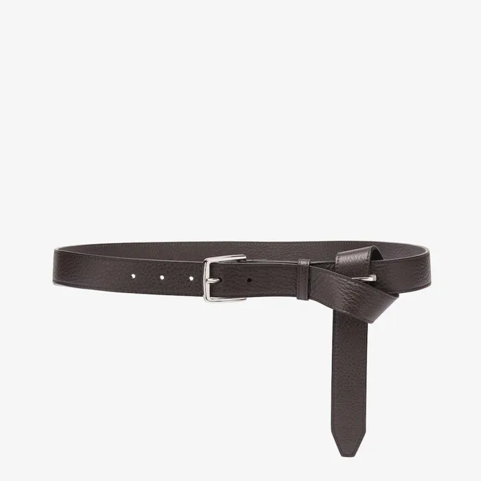 Man Brown Leather Belt Brown Fendi Belts