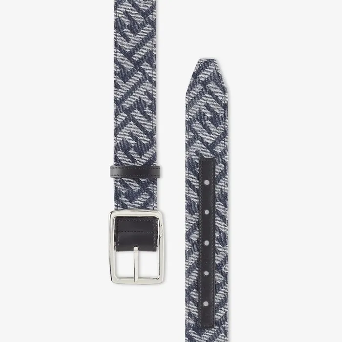 Man Denim Belt Light Blue Fendi Belts