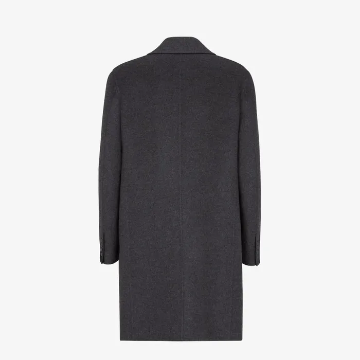 Man Grey Cashmere Coat Grey Fendi Coats and Outerwear