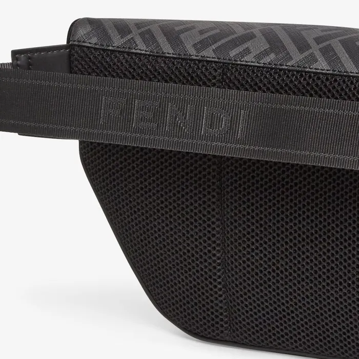 Man Grey Fabric Belt Bag Grey Fendi Belt Bags