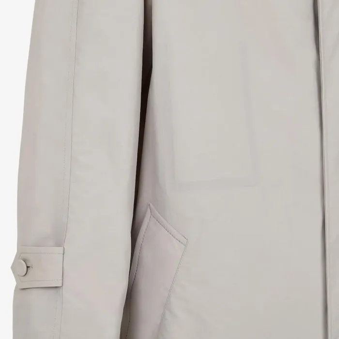Man Grey Nylon Trench Coat Grey Fendi Coats and Outerwear