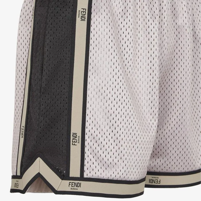 Man Grey Tech Mesh Trousers Grey Fendi Activewear