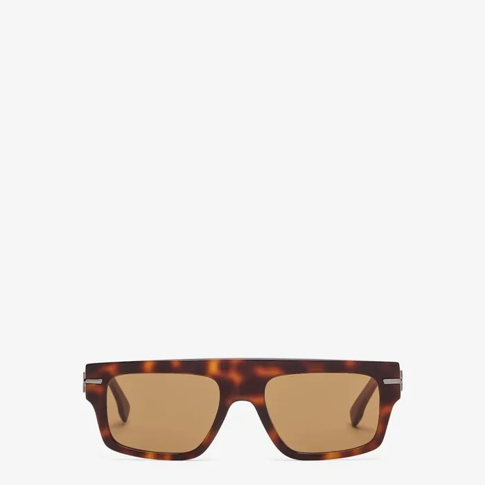 Man Havana Acetate Sunglasses Fendi Sunglasses