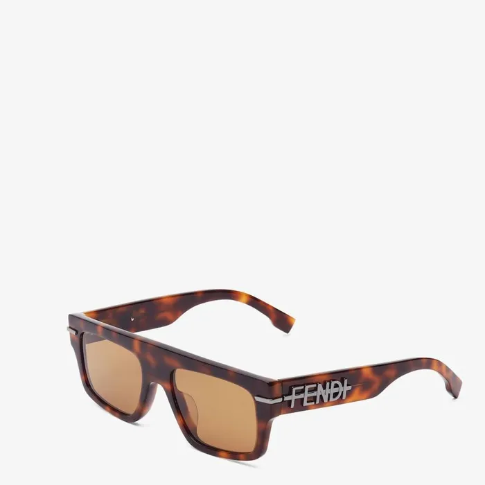 Man Havana Acetate Sunglasses Fendi Sunglasses