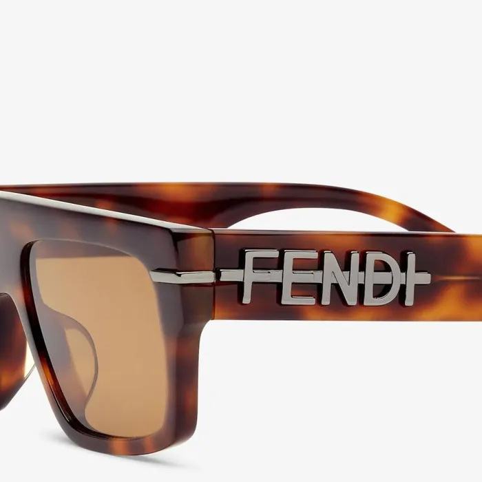 Man Havana Acetate Sunglasses Fendi Sunglasses