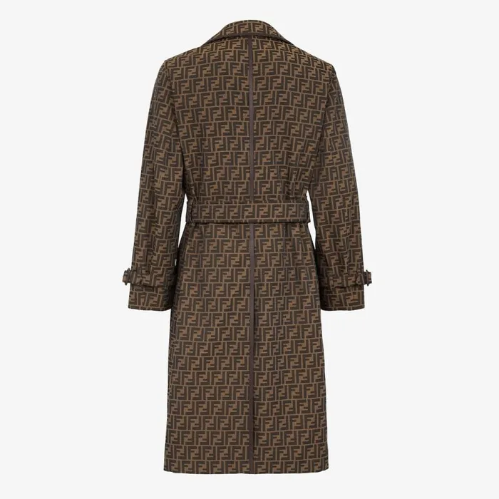 Man Multicolour Fabric Trench Coat Multicolour Fendi Coats and Outerwear