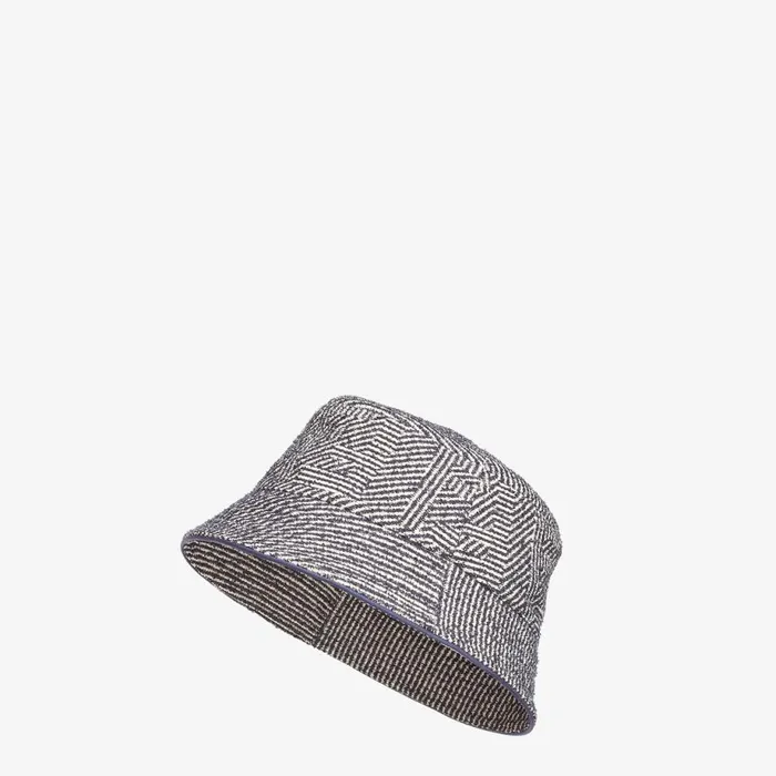 Man Multicolour Terry Bucket Hat Multicolour Fendi Hats and Gloves