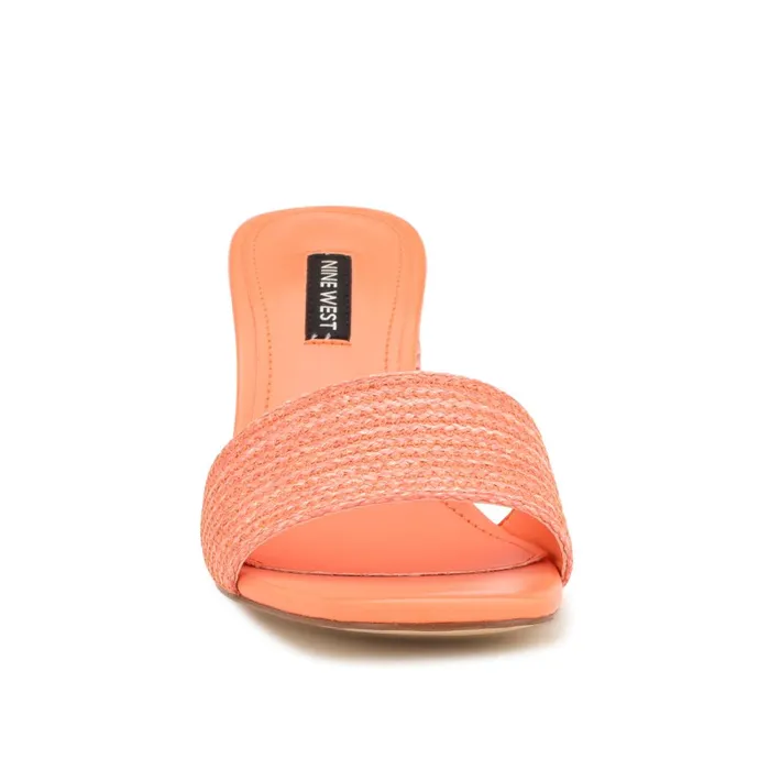 Mapeli Heeled Slide Sandals Orange Women Nine West Sandals Mapeli Heeled Slide Sandals Orange Women Nine West Sandals