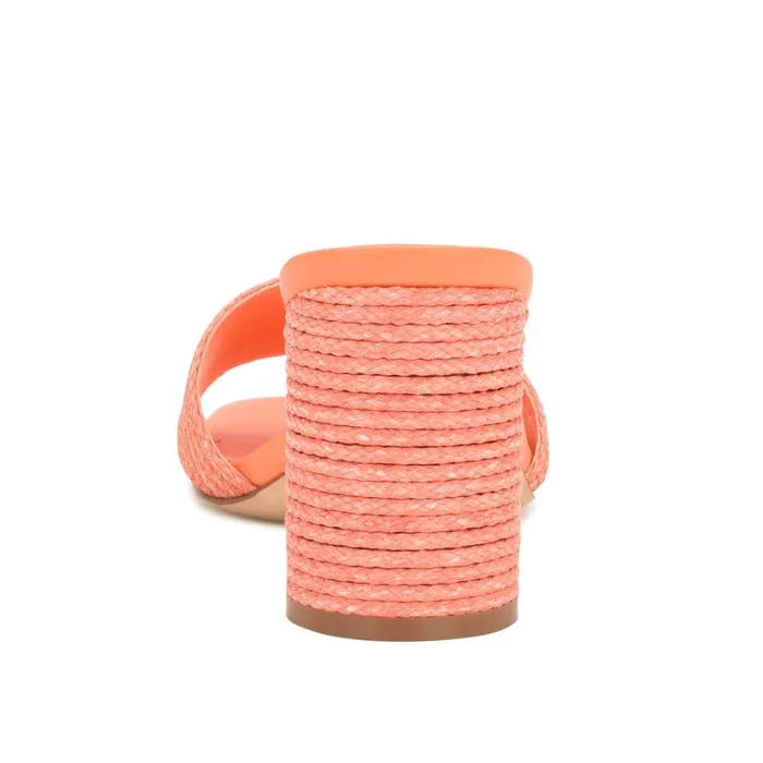 Mapeli Heeled Slide Sandals Orange Women Nine West Sandals Mapeli Heeled Slide Sandals Orange Women Nine West Sandals