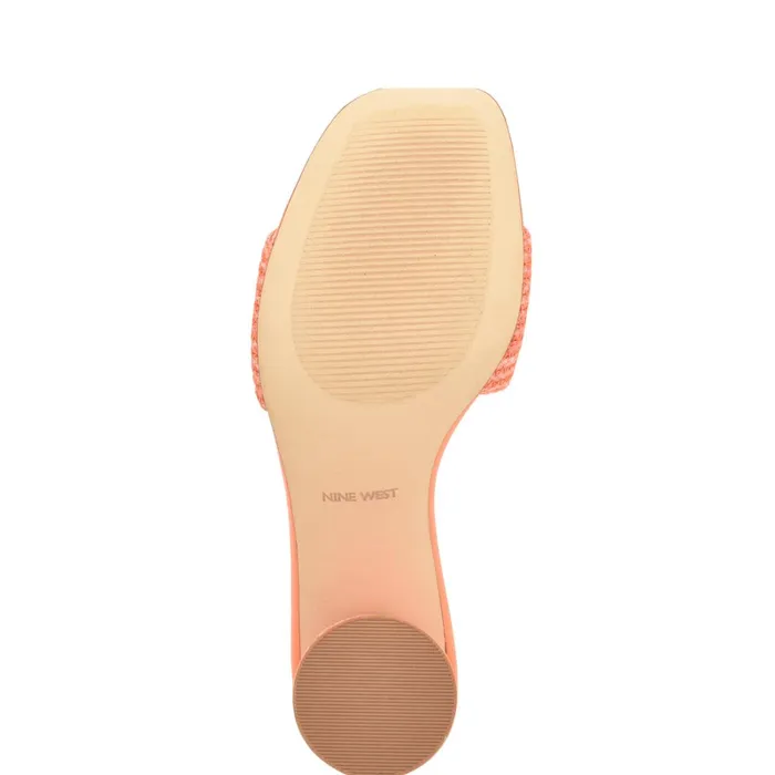 Mapeli Heeled Slide Sandals Orange Women Nine West Sandals Mapeli Heeled Slide Sandals Orange Women Nine West Sandals