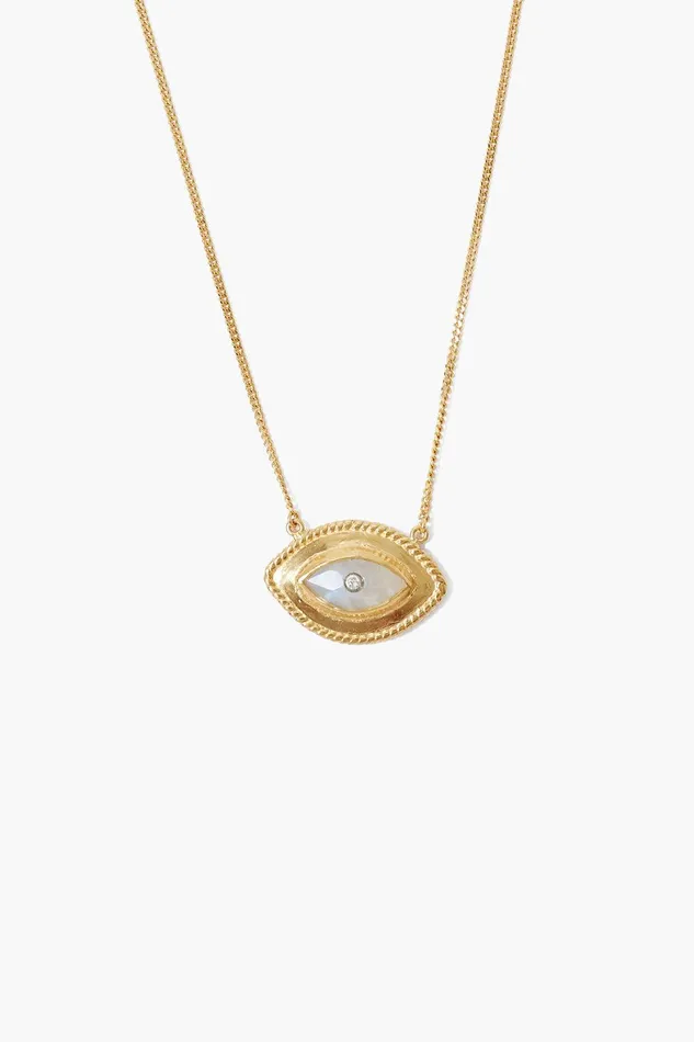 Mariya Evil Eye Necklace Moonstone Women Chan Luu Necklaces