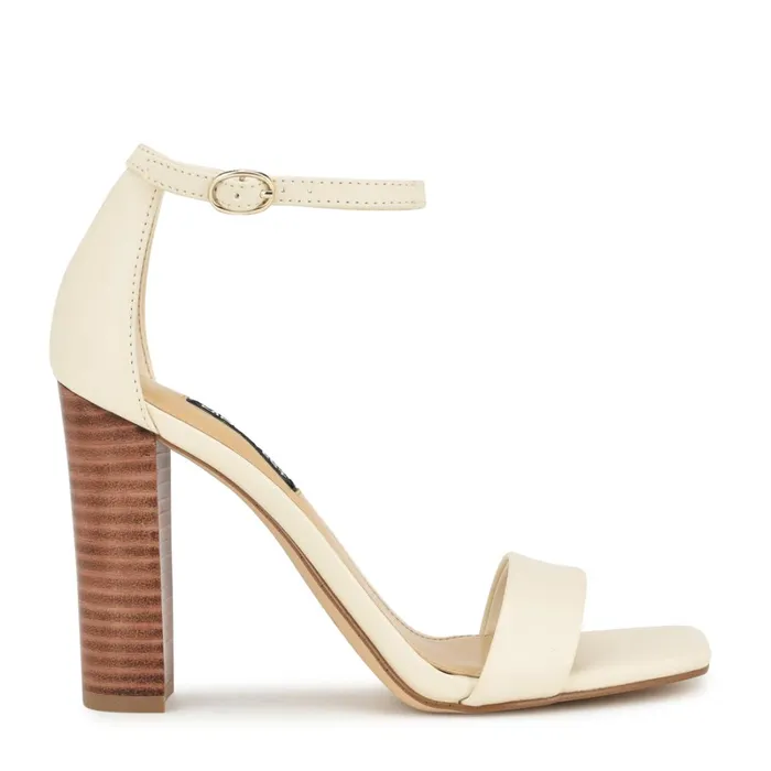 Marrie Ankle Strap Sandals Ivory Lace Women Nine West Sandals