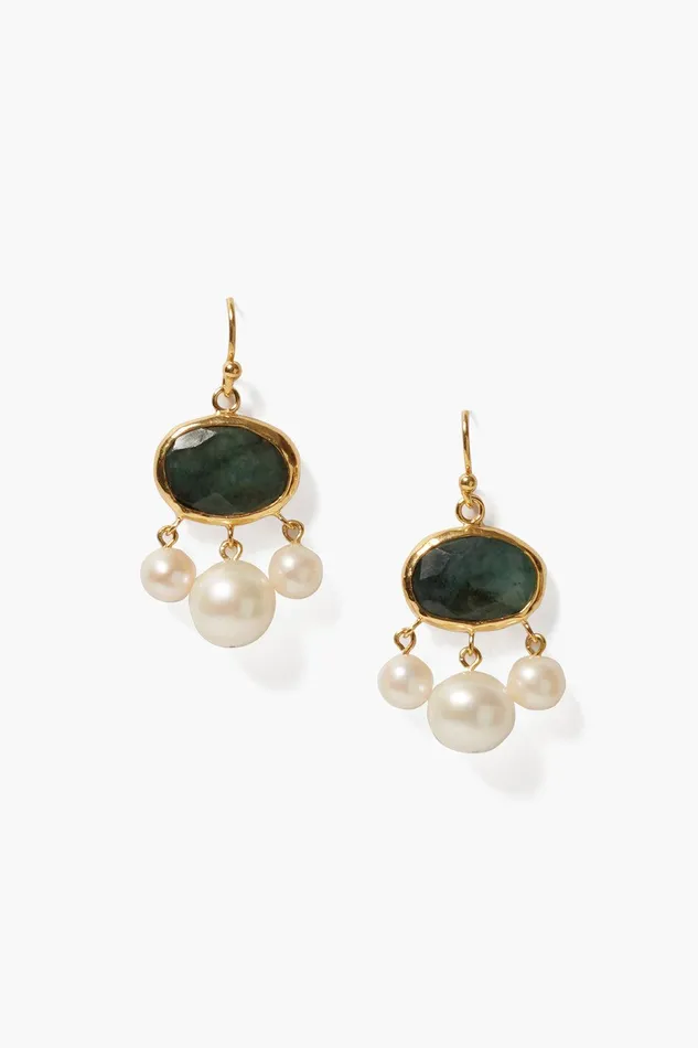 Marseille Drop Earrings Emerald Mix Women Chan Luu Earrings