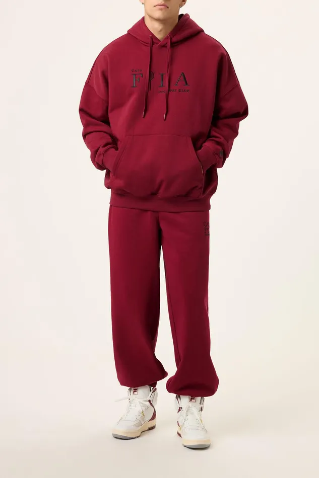 Matching Sets Men Fila Casa Fila Country Club Hoodie 600 Tibetan Red