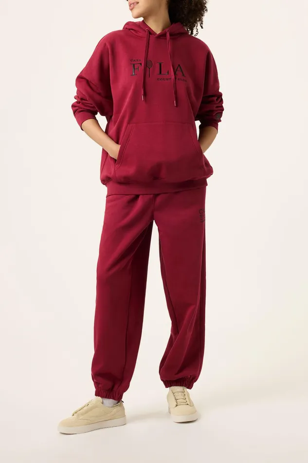 Matching Sets Men Fila Casa Fila Country Club Hoodie 600 Tibetan Red