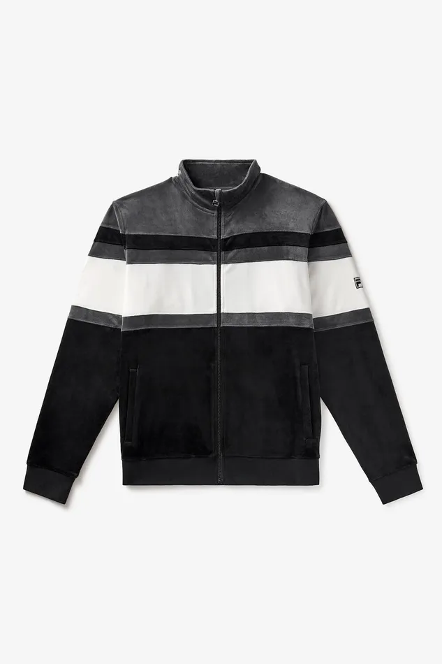 Matching Sets Men Fila Smart Retro Velour Blocked Track Jacket