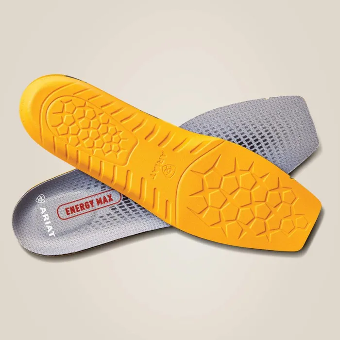 Men039s Energy Max Wide Square Toe Insole Multi Men Ariat Insoles