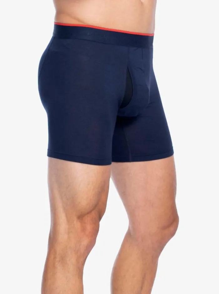 Men 3PK BOXER BRIEFS Navy Robert Graham Pajamas and Underwear