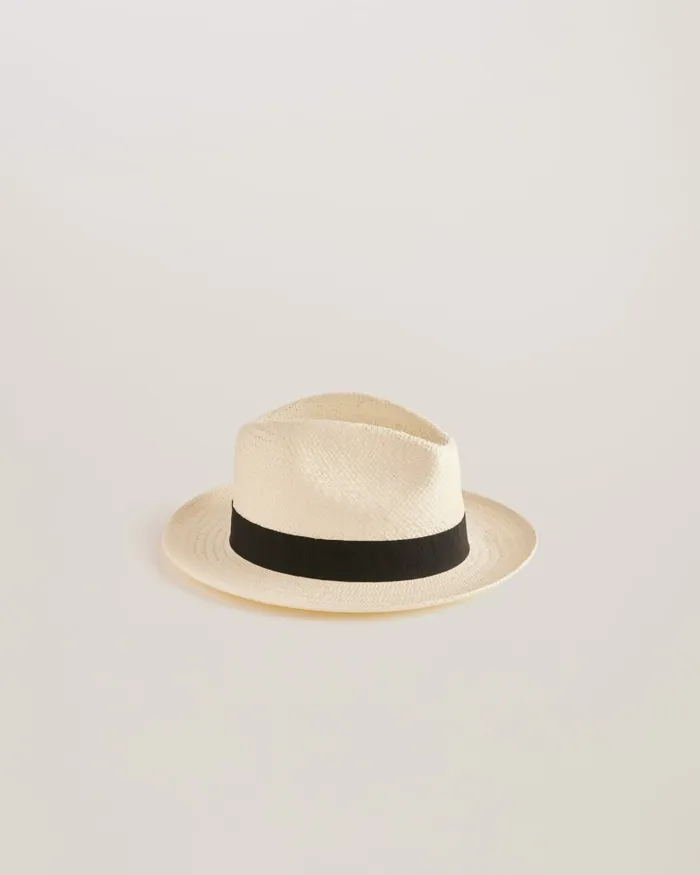 Men ADRIEN 8211 Straw Panama Hat White Ted Baker Hats and Caps Men ADRIEN 8211 Straw Panama Hat White Ted Baker Hats and Caps