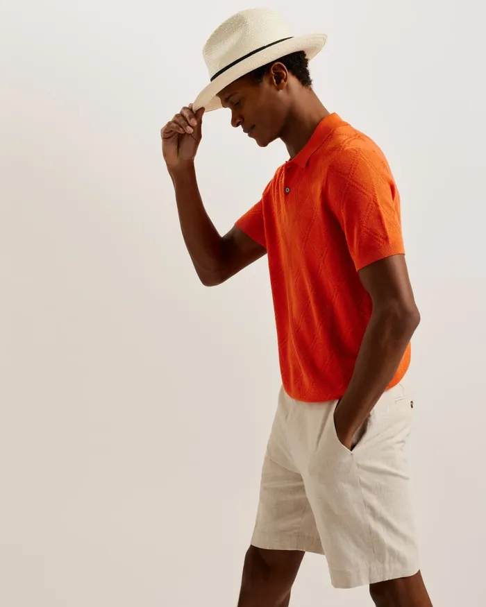 Men ADRIEN 8211 Straw Panama Hat White Ted Baker Hats and Caps Men ADRIEN 8211 Straw Panama Hat White Ted Baker Hats and Caps