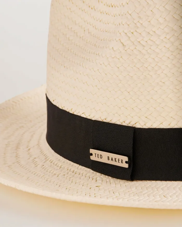 Men ADRIEN 8211 Straw Panama Hat White Ted Baker Hats and Caps Men ADRIEN 8211 Straw Panama Hat White Ted Baker Hats and Caps