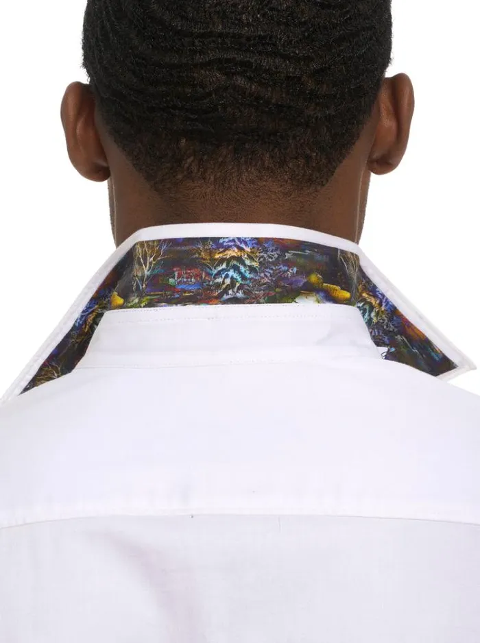 Men APRESSKI LONG SLEEVE BUTTON DOWN SHIRT TALL White Robert Graham Button Down Shirts