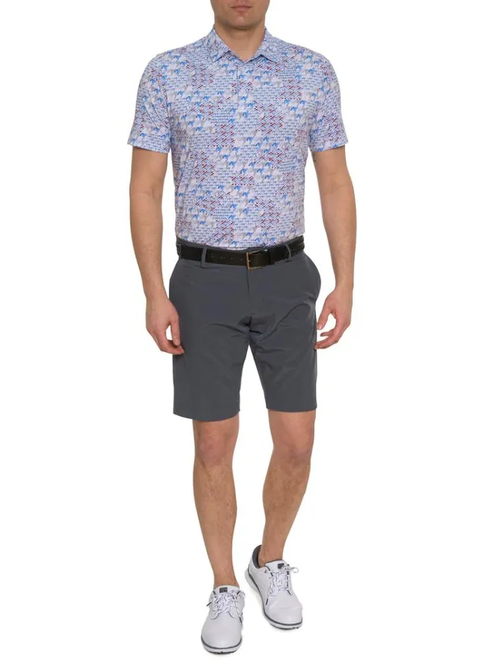 Men BASEL PERFORMANCE POLO White Robert Graham Polos and TShirts