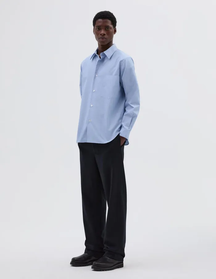 Men Basic Shirt Pale Blue Margaret Howell Shirts