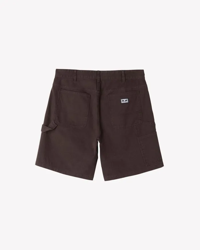 Men BIG TIMER CARPENTER SHORT Java Brown OBEY Clothing BOTTOMS