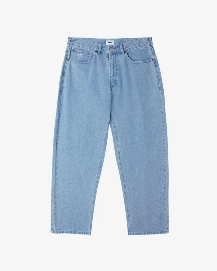 Men BIGWIG BAGGY DENIM Light Indigo OBEY Clothing Denim