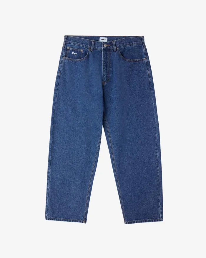 Men BIGWIG BAGGY DENIM Light Indigo OBEY Clothing Denim