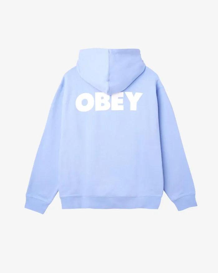 Men BOLD HEAVYWEIGHT PULLOVER Hydrangea OBEY Clothing SWEATSHIRTS