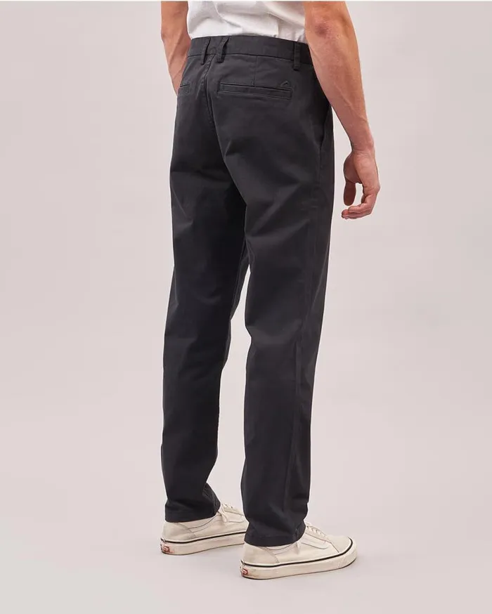 Men Bottoms Passenger 365 Organic Cotton Trouser Faded Black Faded Black