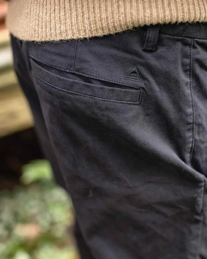 Men Bottoms Passenger 365 Organic Cotton Trouser Faded Black Faded Black