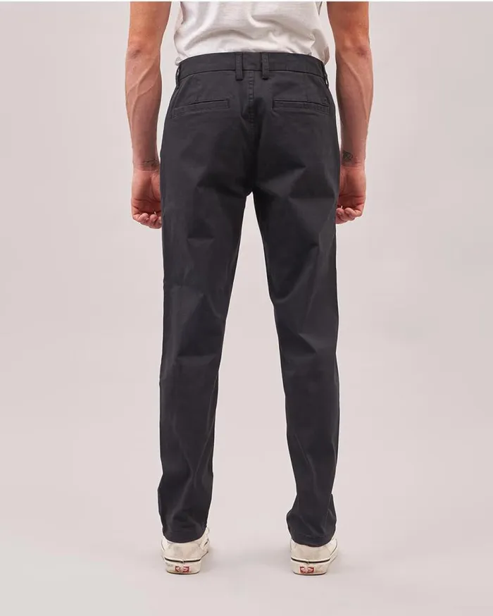 Men Bottoms Passenger 365 Organic Cotton Trouser Faded Black Faded Black