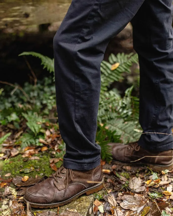 Men Bottoms Passenger 365 Organic Cotton Trouser Faded Black Faded Black
