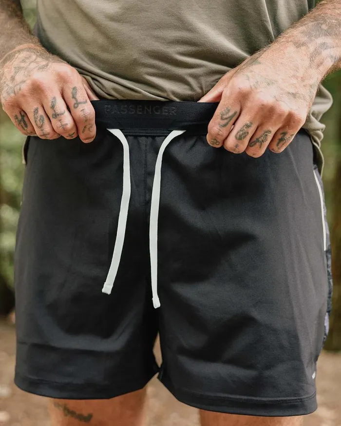 Men Bottoms Passenger Exploration Trail Recycled Shorts Black Black