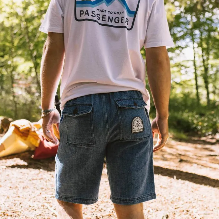 Men Bottoms Passenger Pine Recycled Cotton Cord Shorts Washed Denim Washed Denim