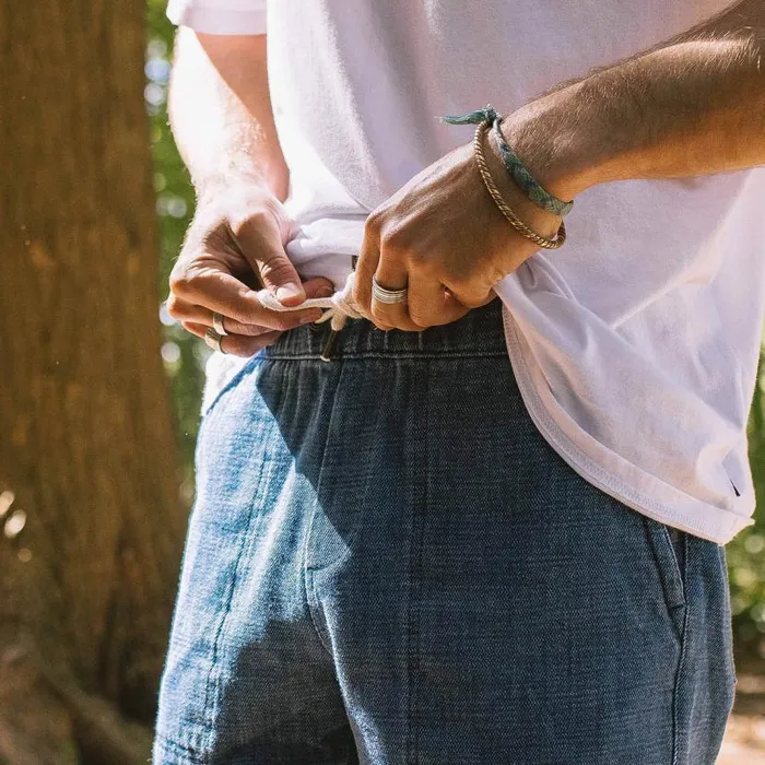 Men Bottoms Passenger Pine Recycled Cotton Cord Shorts Washed Denim Washed Denim