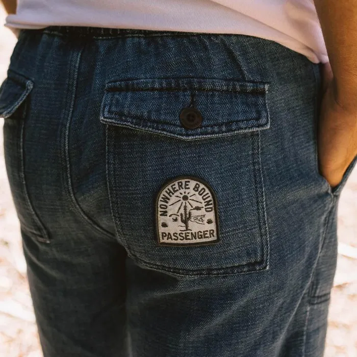 Men Bottoms Passenger Pine Recycled Cotton Cord Shorts Washed Denim Washed Denim
